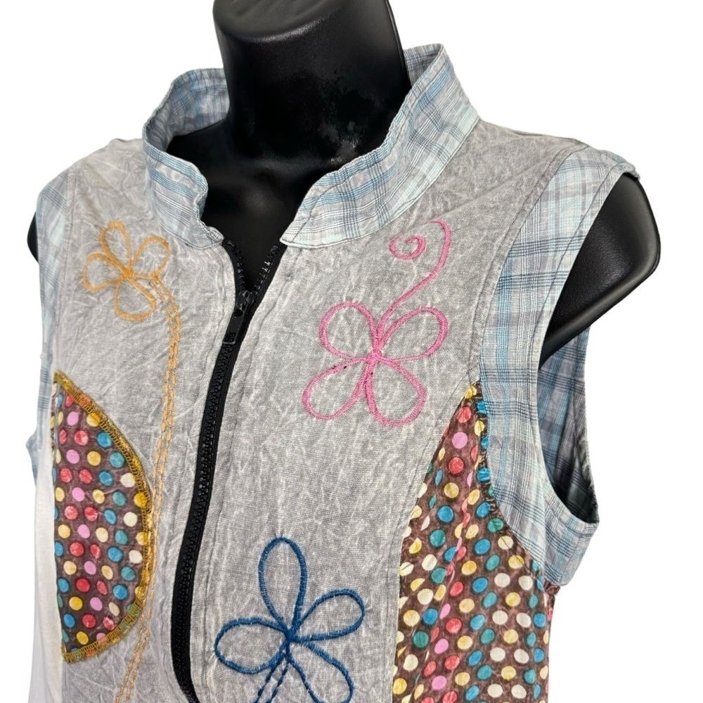 GUC Savage Culture vintage mini dress, multi-medium, colourful, size Large - Picture 2 of 12